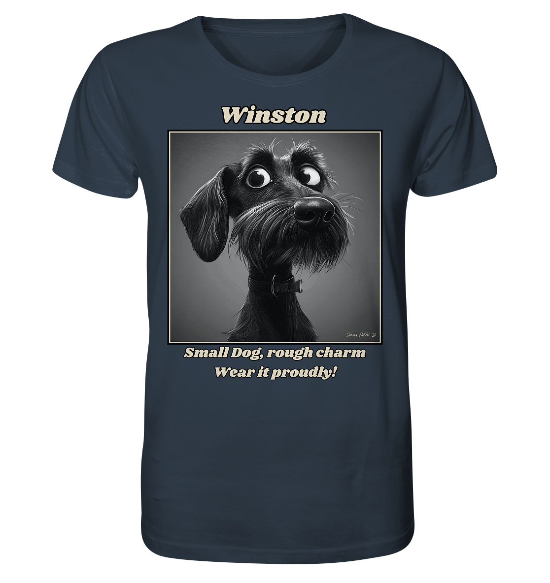 Winston the Rauhaardackel T-Shirt - Organic Shirt