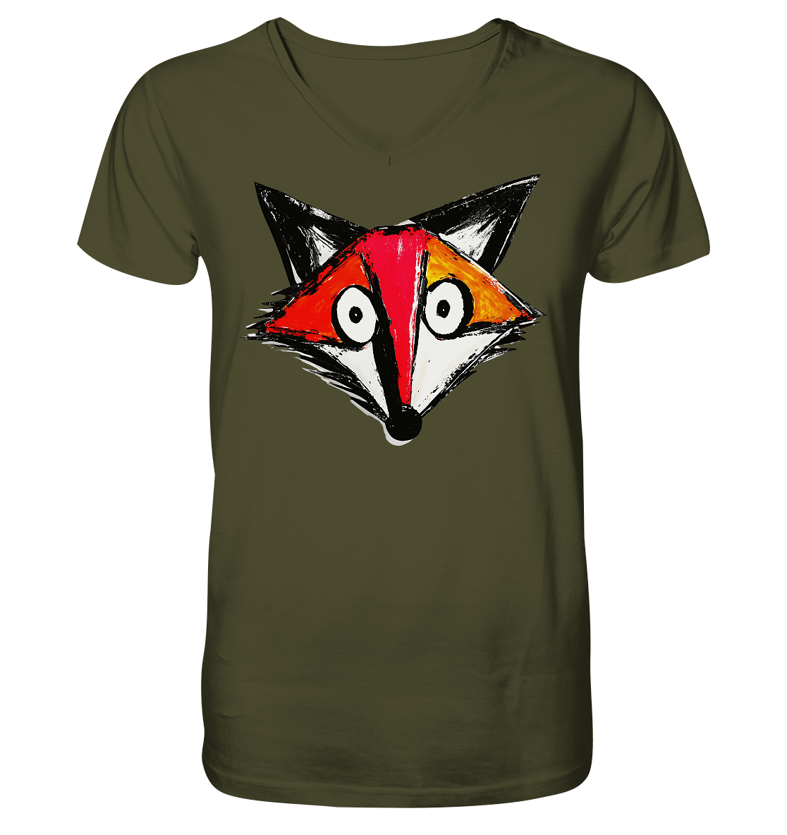 Foxed Up Again - T-shirt col V