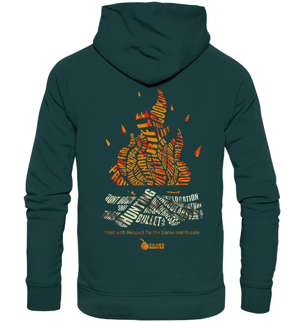 Where Words Fuel the Flame — The Spirit of the Hunt - Organic Hoodie