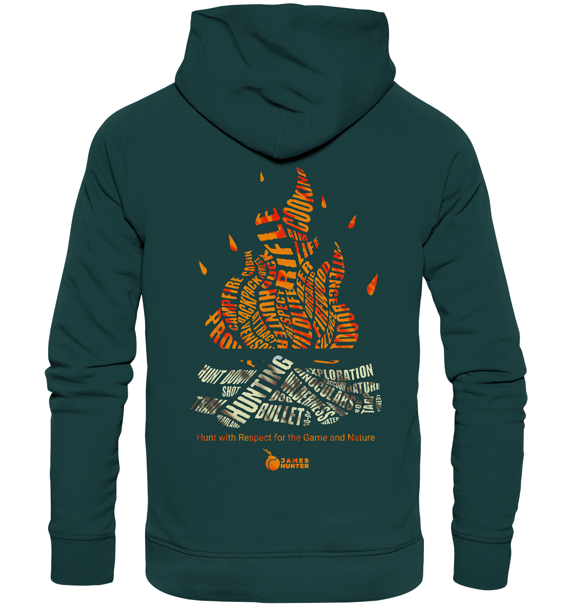 Where Words Fuel the Flame — The Spirit of the Hunt - Organic Hoodie