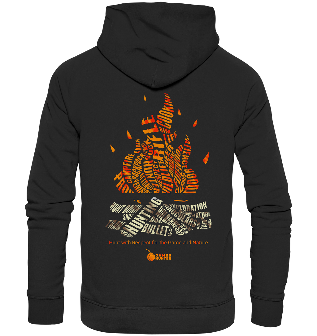 Where Words Fuel the Flame — The Spirit of the Hunt - Organic Hoodie