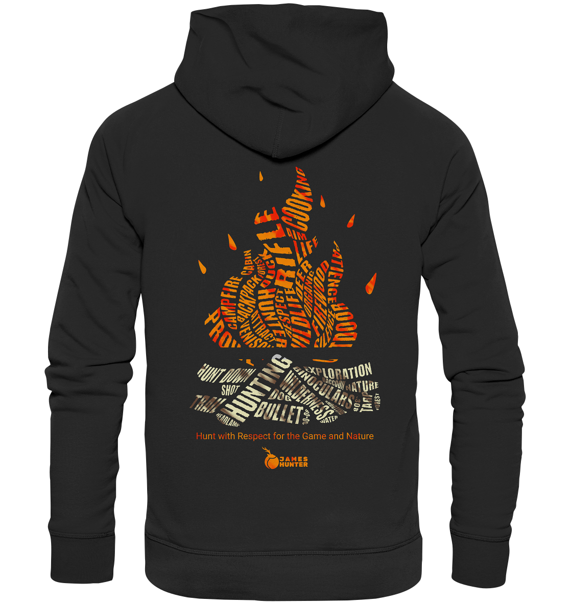 Where Words Fuel the Flame — The Spirit of the Hunt - Organic Hoodie