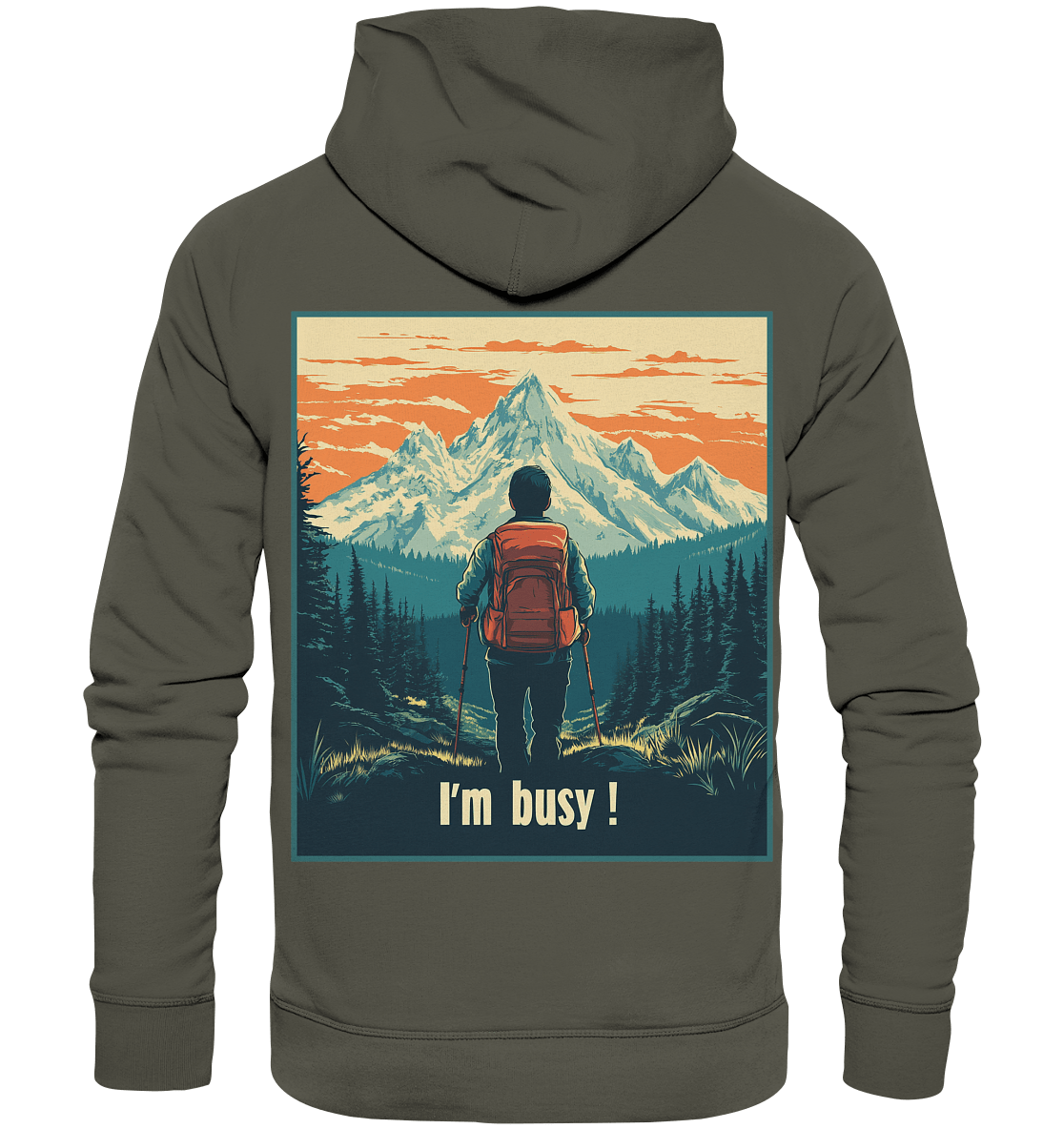 I'm Busy ! (2.0) - Organic Hoodie