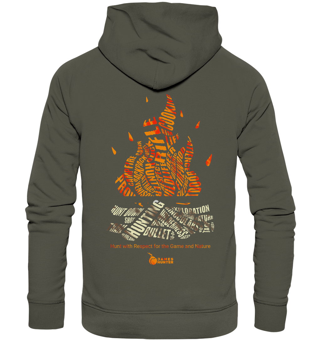 Where Words Fuel the Flame — The Spirit of the Hunt - Organic Hoodie