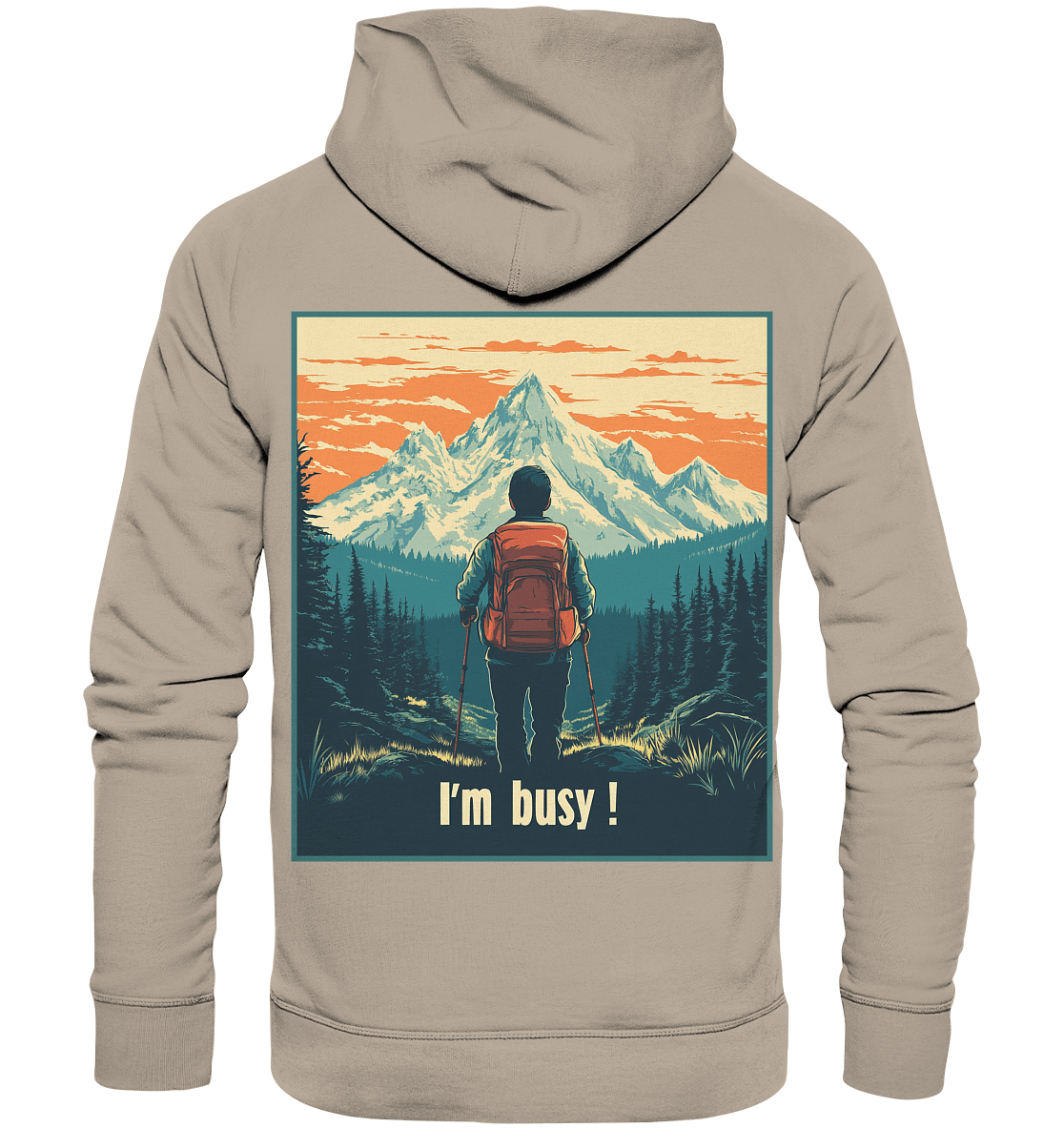 I'm Busy ! (2.0) - Organic Hoodie