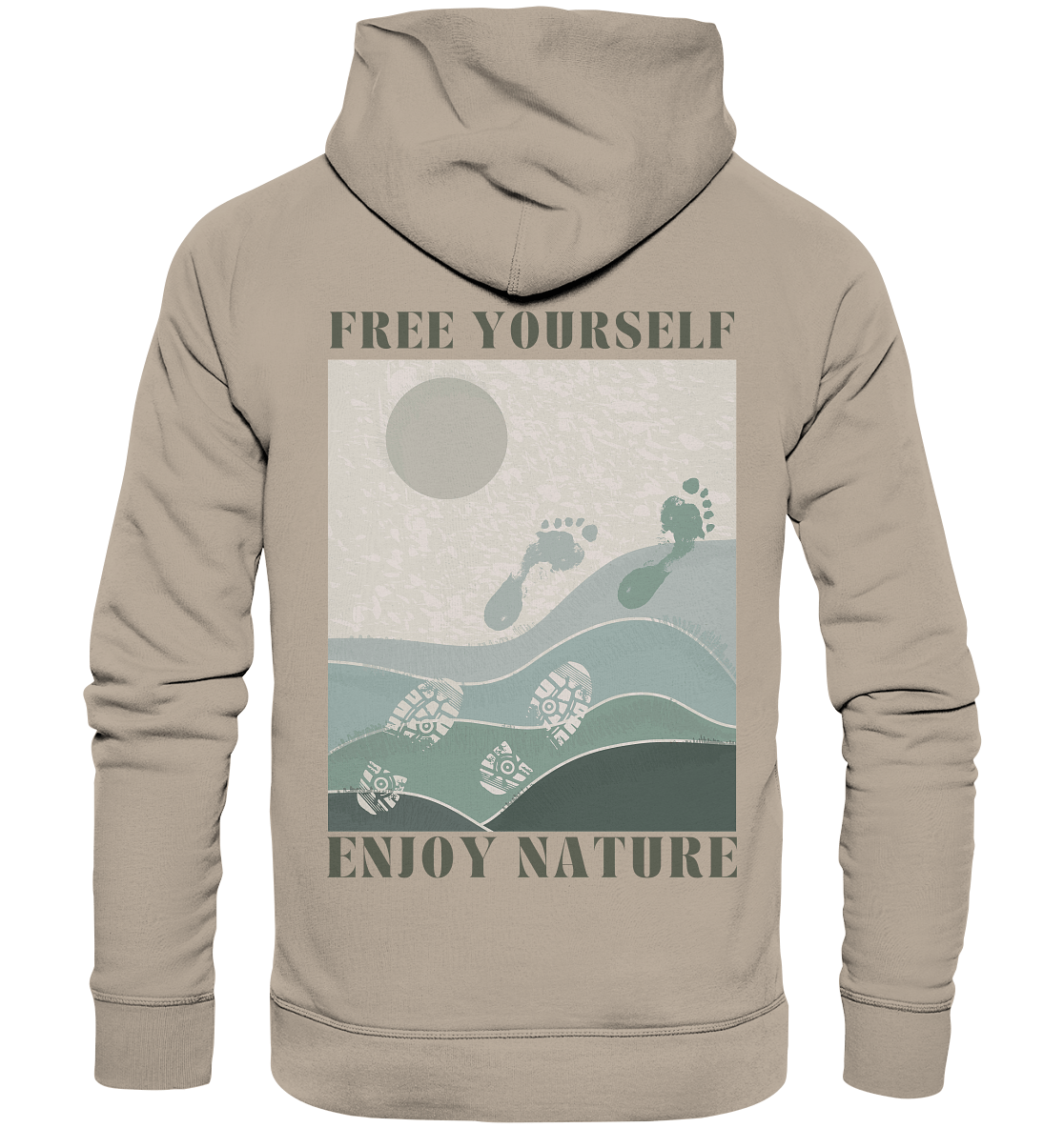 Free Yourself - Enjoy Nature - Organic Hoodie