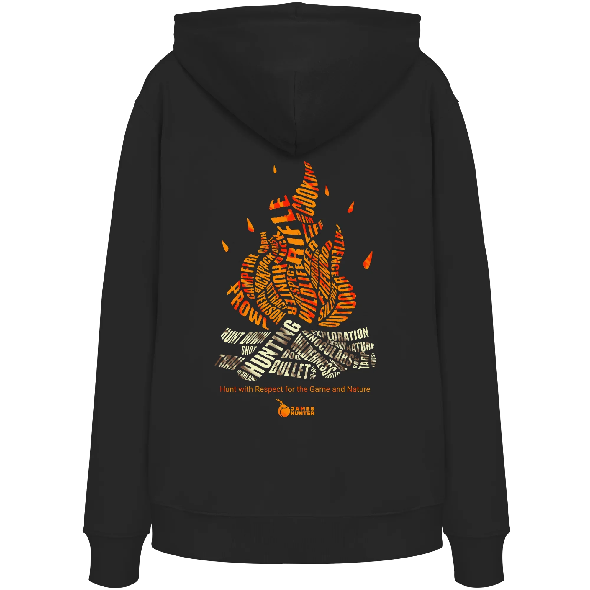 Where Words Fuel the Flame — The Spirit of the Hunt - Organic Hoodie