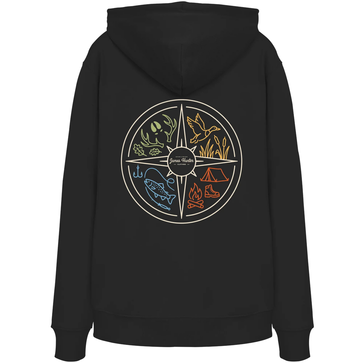 Hunting and Fishing Apparel – Nature & Beyond Compass - Organic Hoodie
