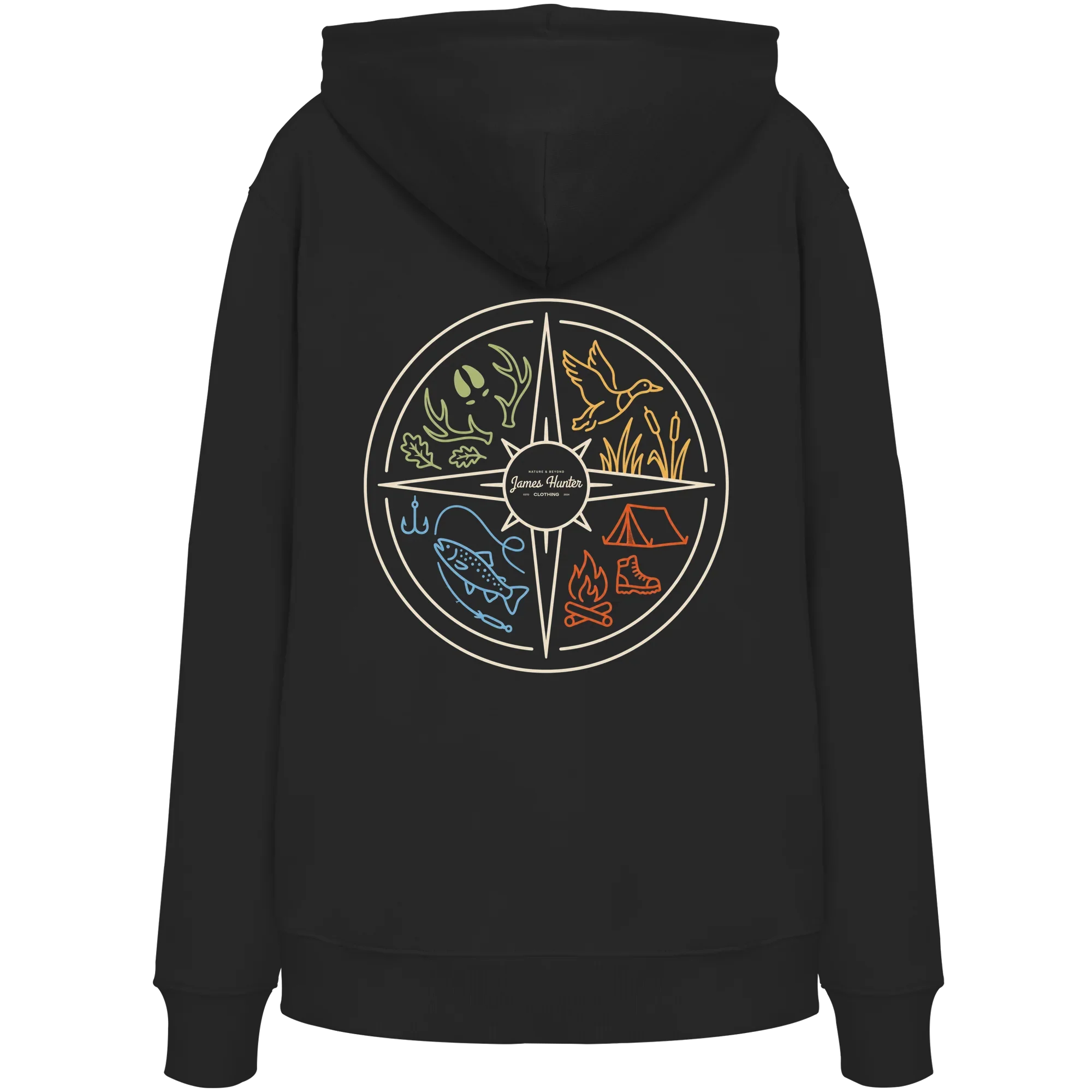 Hunting and Fishing Apparel – Nature & Beyond Compass - Organic Hoodie