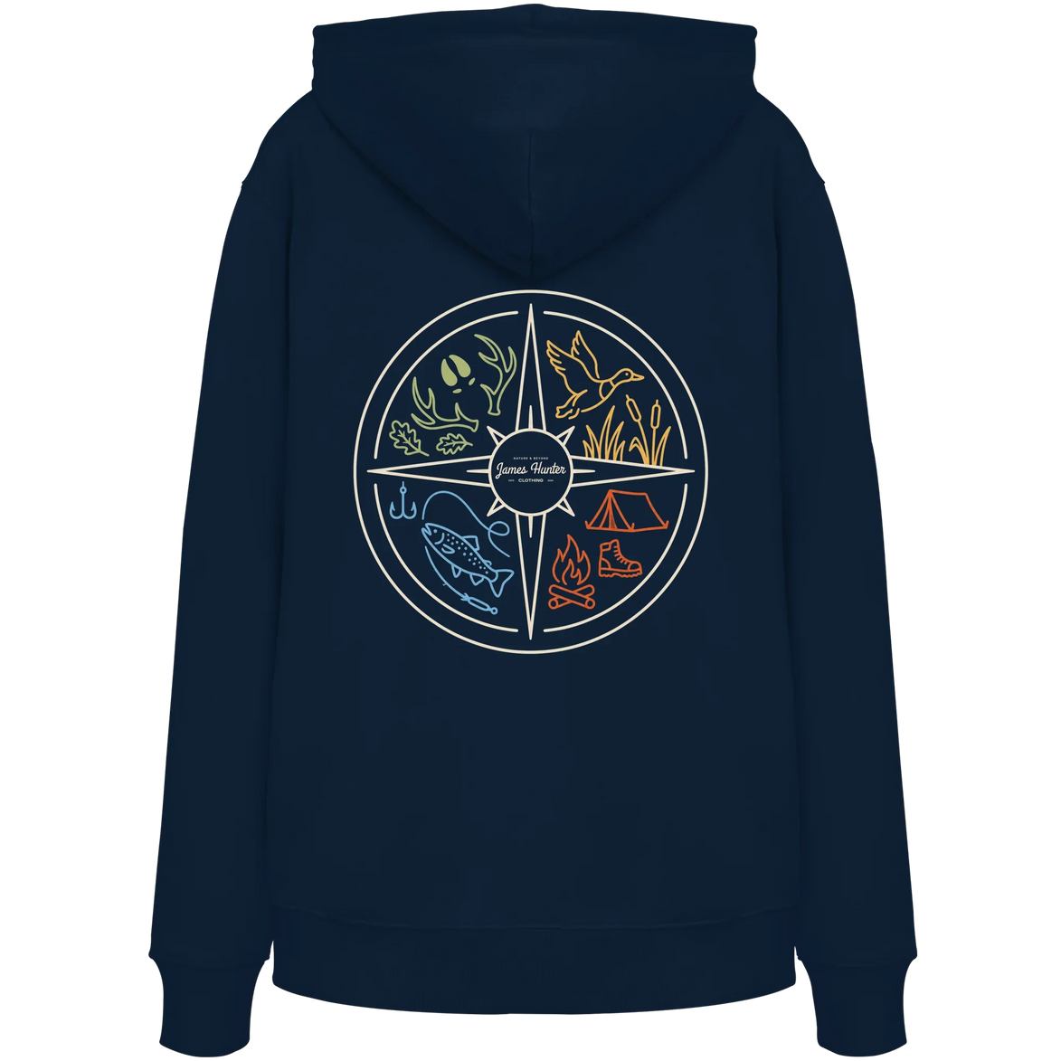 Hunting and Fishing Apparel – Nature & Beyond Compass - Organic Hoodie