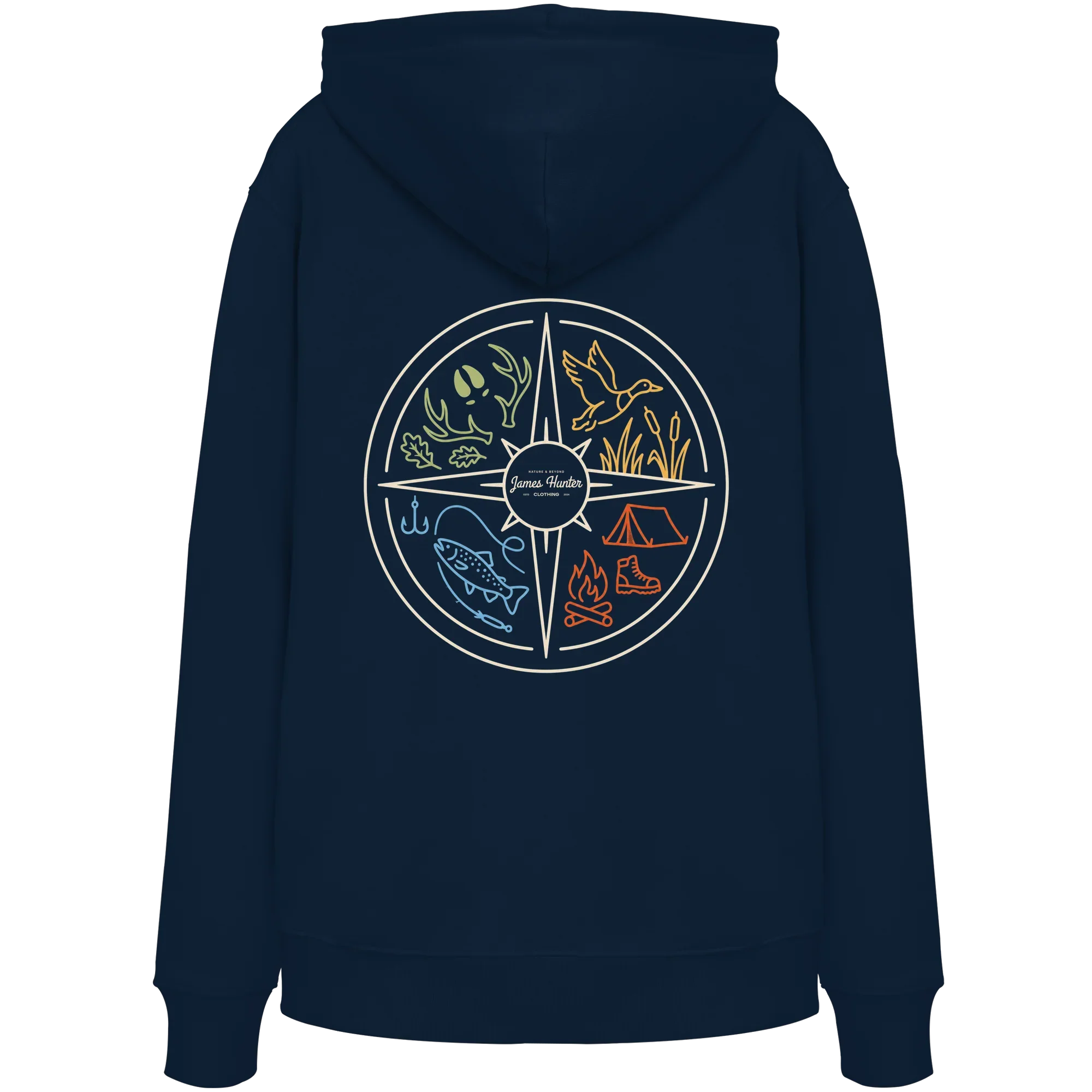 Hunting and Fishing Apparel – Nature & Beyond Compass - Organic Hoodie