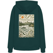 Canoe Camping Apparel – Quiet Morning on the Lake - Organic Hoodie