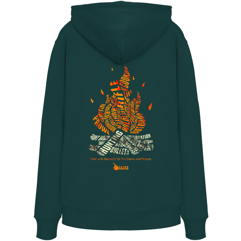 Where Words Fuel the Flame — The Spirit of the Hunt - Organic Hoodie