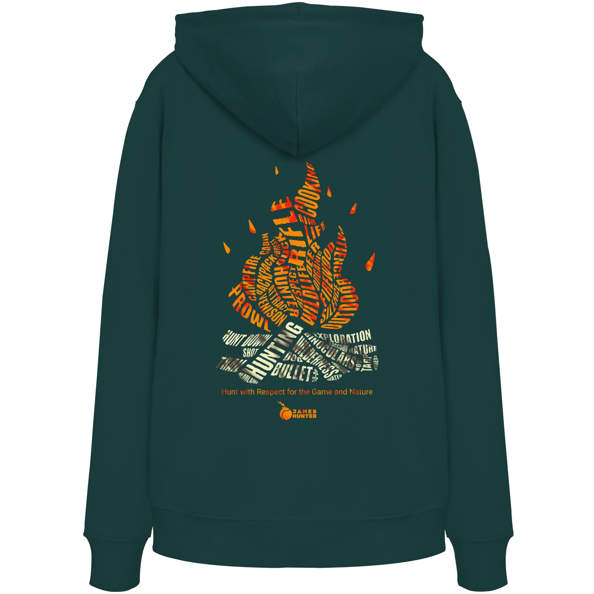 Where Words Fuel the Flame — The Spirit of the Hunt - Organic Hoodie