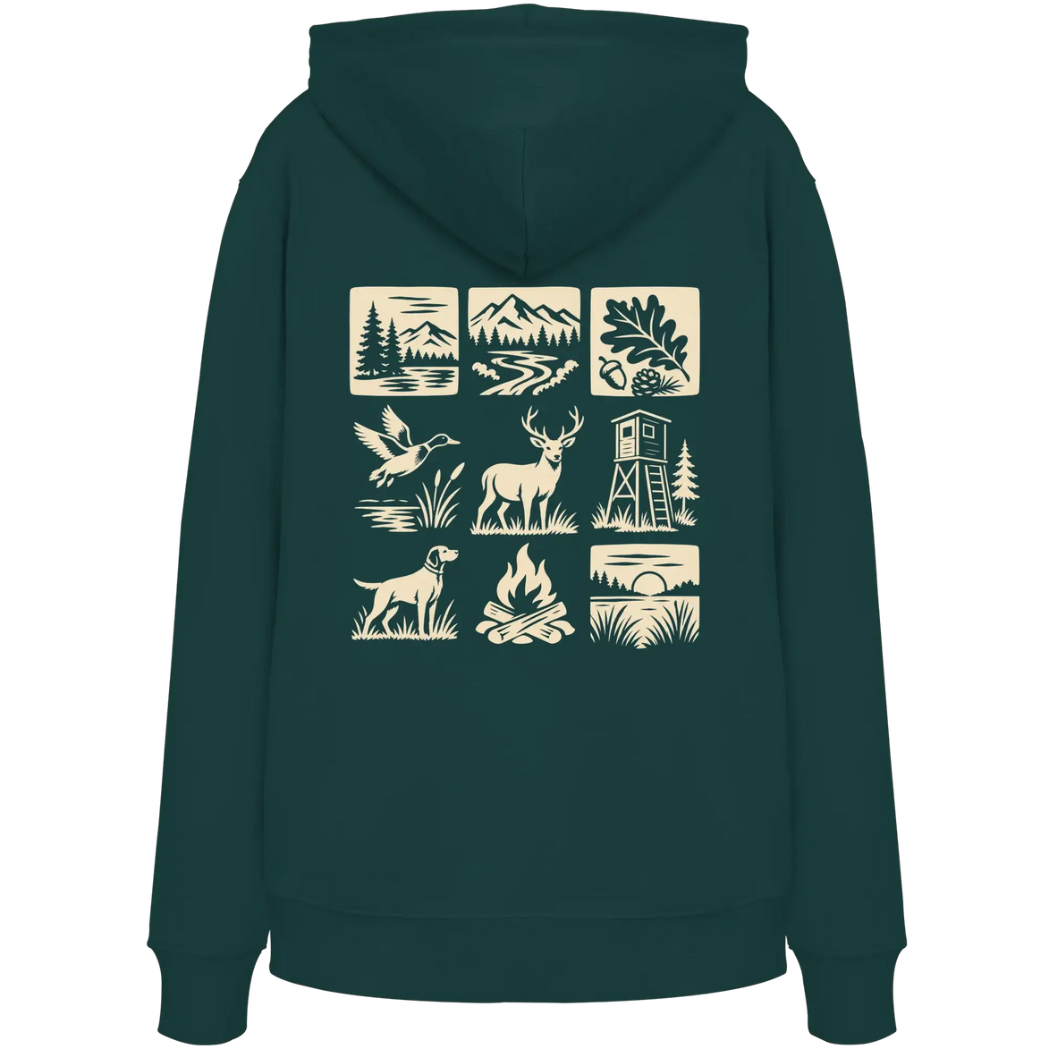 Hunting and Fishing Apparel – Nature & Beyond Compass Kopie - Organic Hoodie