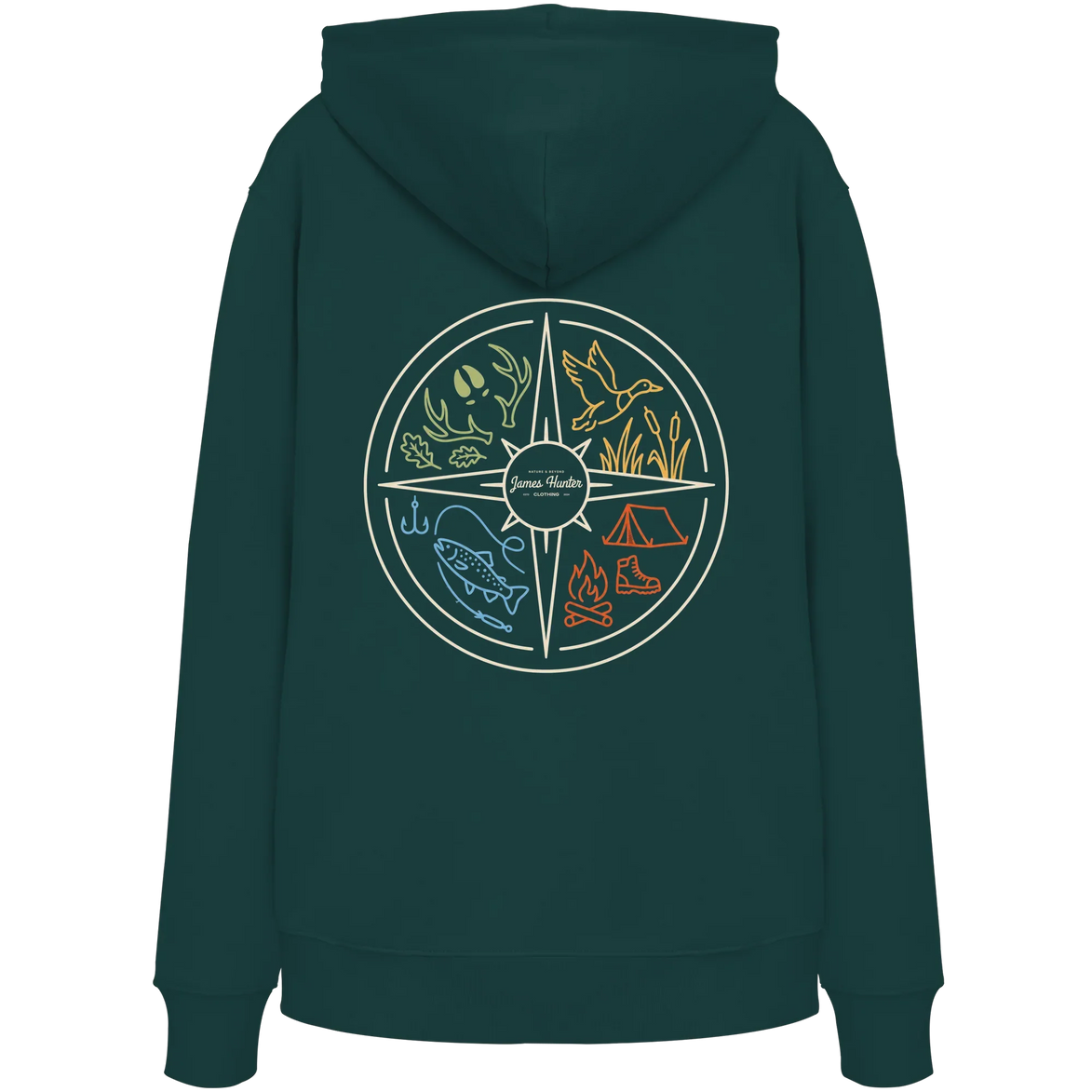 Hunting and Fishing Apparel – Nature & Beyond Compass - Organic Hoodie