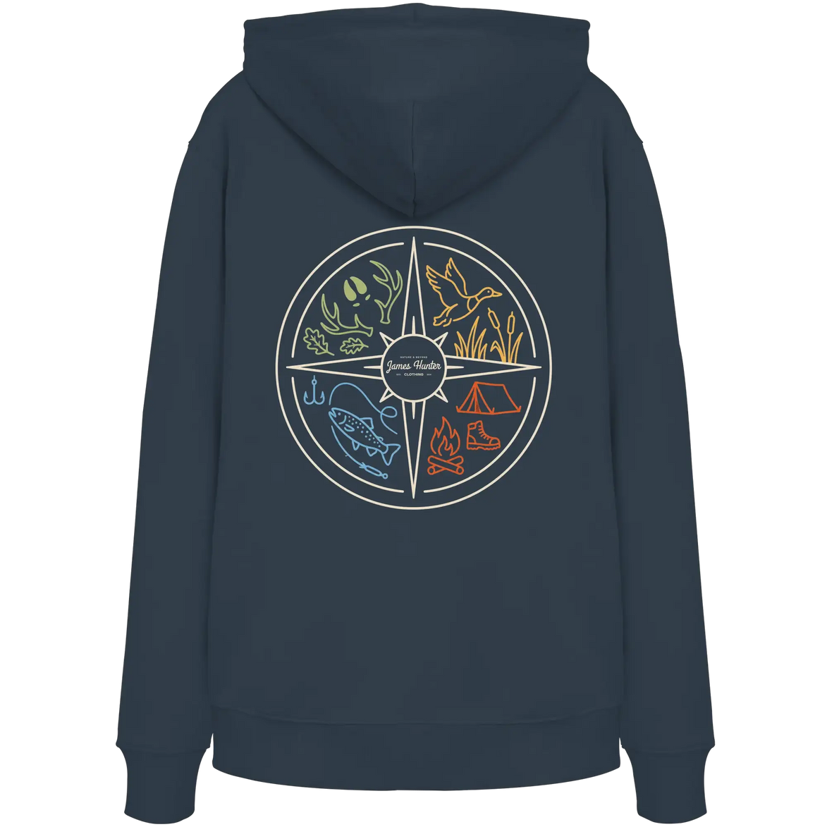 Hunting and Fishing Apparel – Nature & Beyond Compass - Organic Hoodie