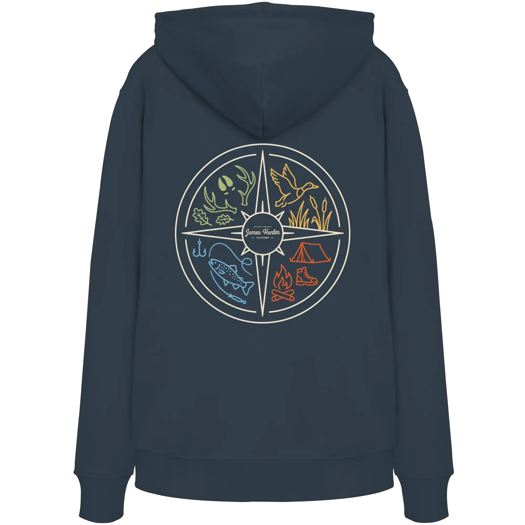 Hunting and Fishing Apparel – Nature & Beyond Compass - Organic Hoodie