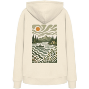 Canoe Camping Apparel – Quiet Morning on the Lake - Organic Hoodie