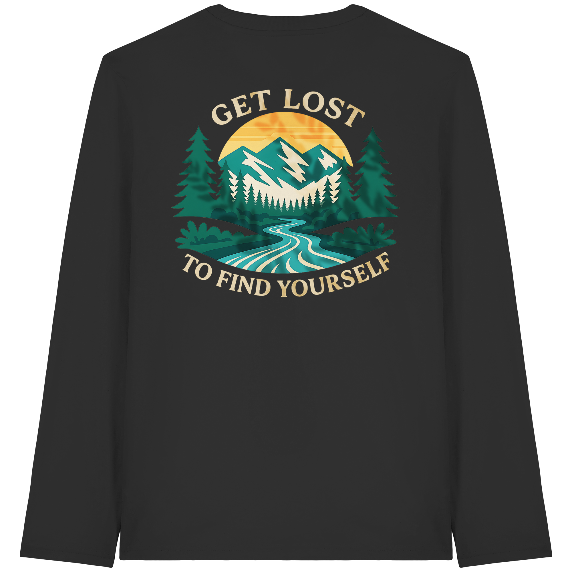 Get Lost to Find Yourself - Organic Longsleeve T-Shirt