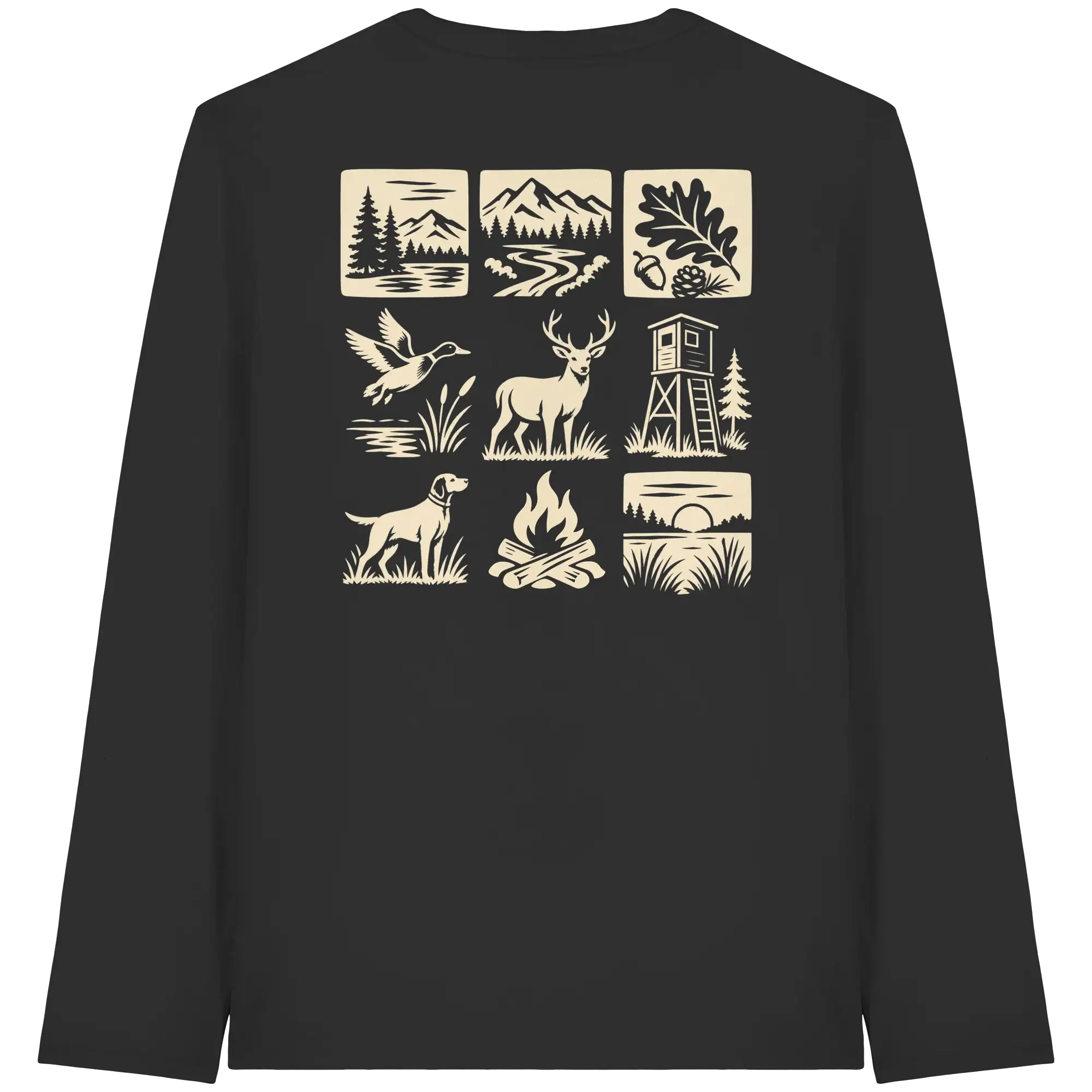 Hunting and Fishing Apparel – Nature & Beyond Compass Kopie - Organic Longsleeve T-Shirt