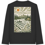Canoe Camping Apparel – Quiet Morning on the Lake - Organic Longsleeve T-Shirt