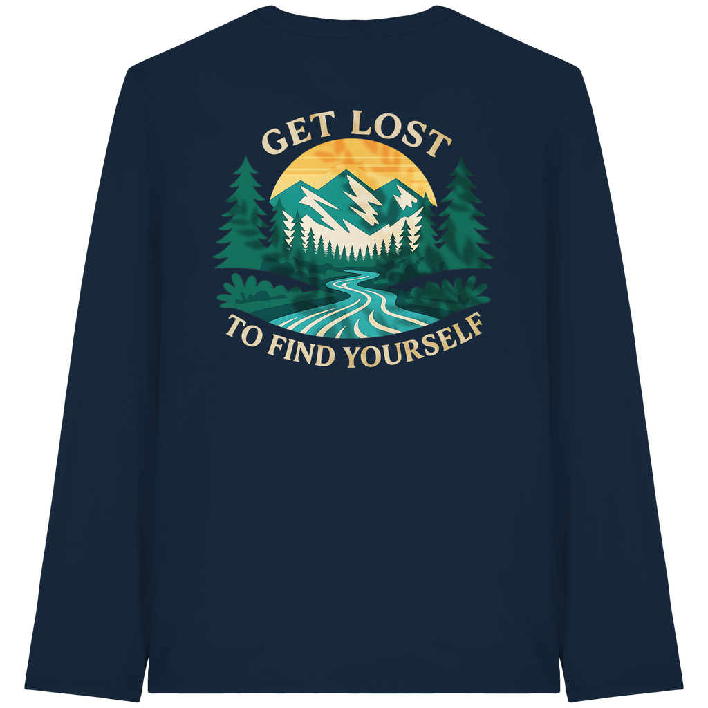 Get Lost to Find Yourself - Organic Longsleeve T-Shirt