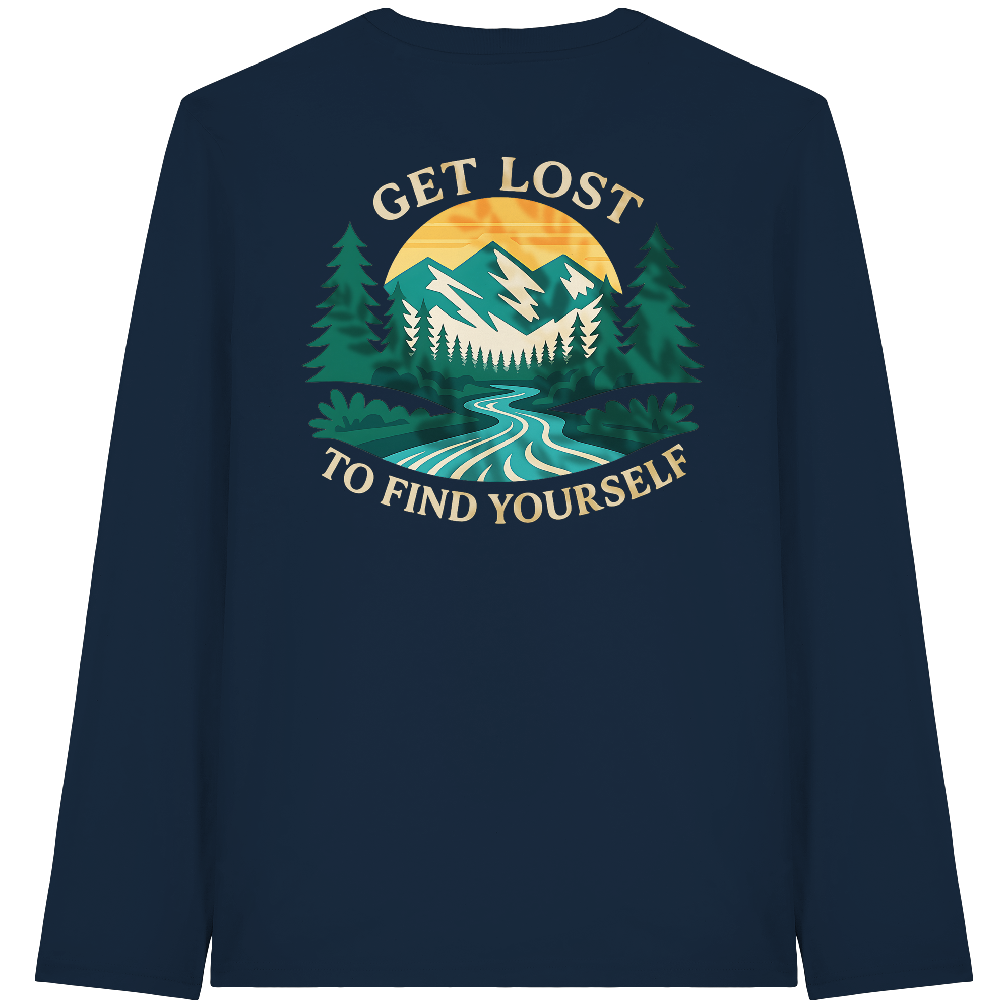 Get Lost to Find Yourself - Organic Longsleeve T-Shirt