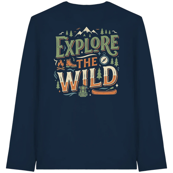 Explore the Wild Outdoor Apparel – Vintage Adventure – Bio Langarmshirt