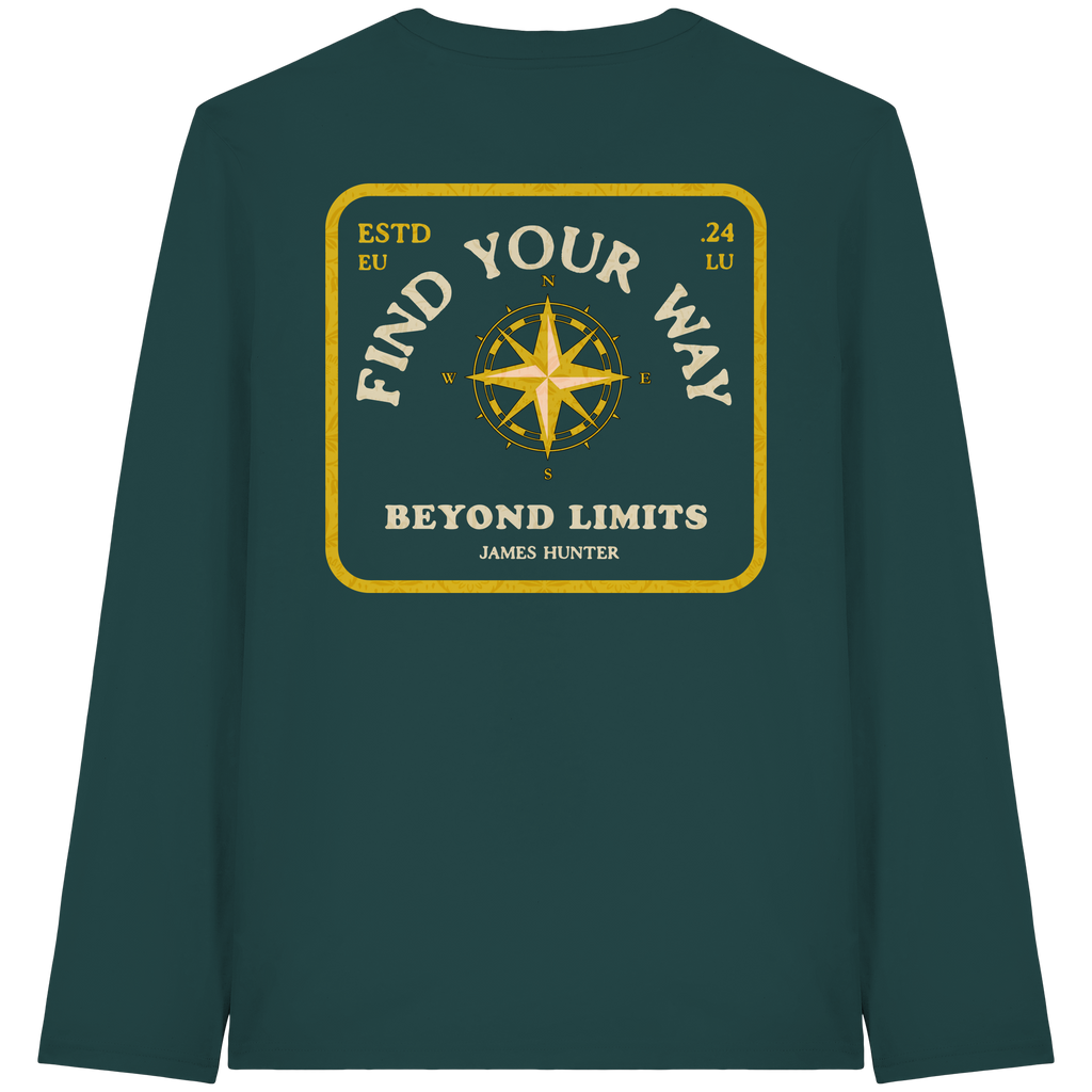Find Your Way – James Hunter Edition - Organic Longsleeve T-Shirt