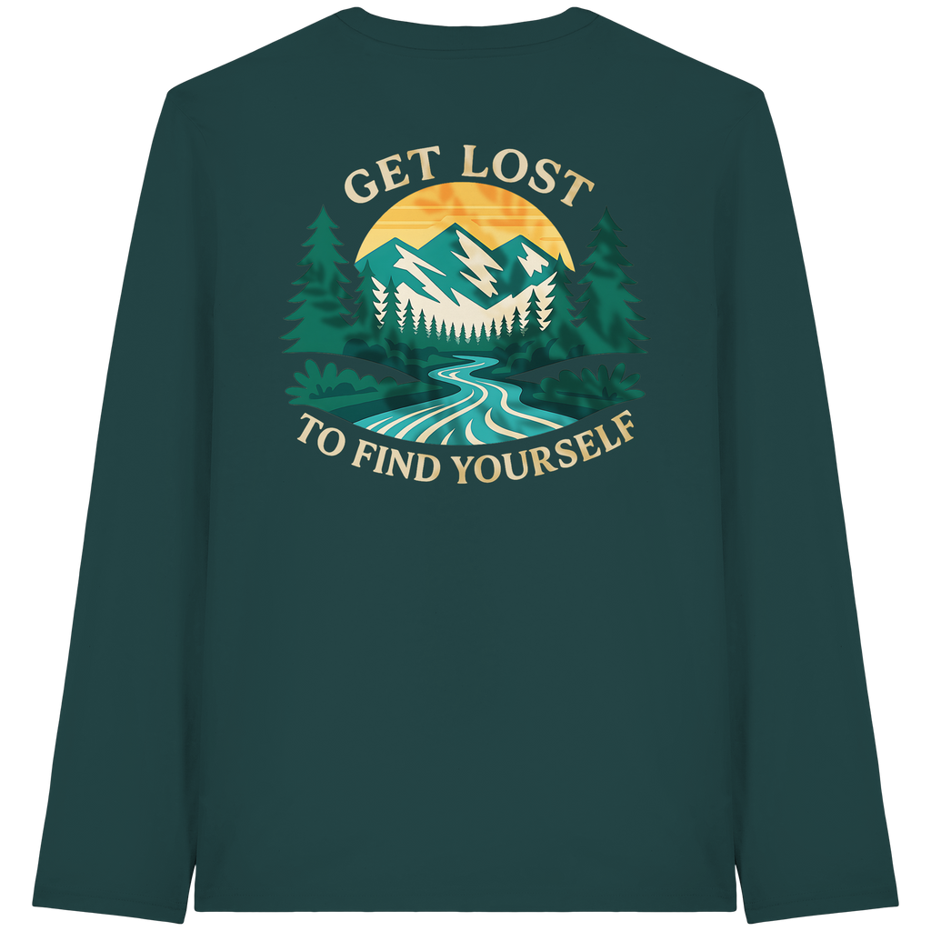 Get Lost to Find Yourself - Organic Longsleeve T-Shirt