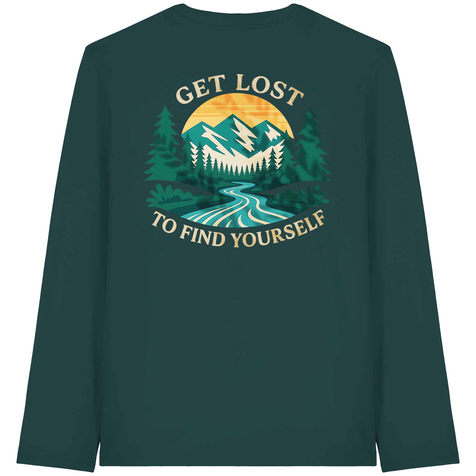 Get Lost to Find Yourself - Organic Longsleeve T-Shirt