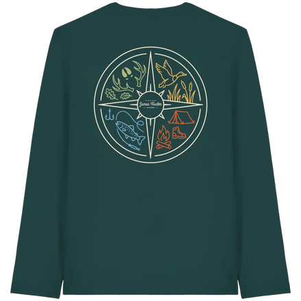 Jagd- und Angelausrüstung – Nature & Beyond Compass – Bio Langarmshirt