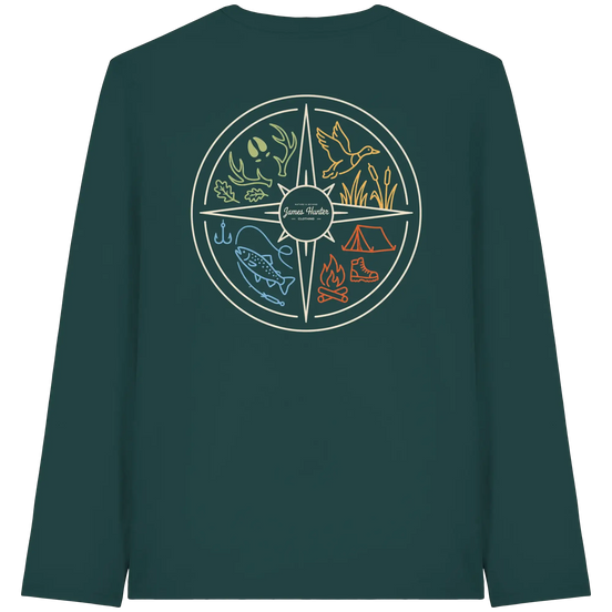 Jagd- und Angelausrüstung – Nature & Beyond Compass – Bio Langarmshirt