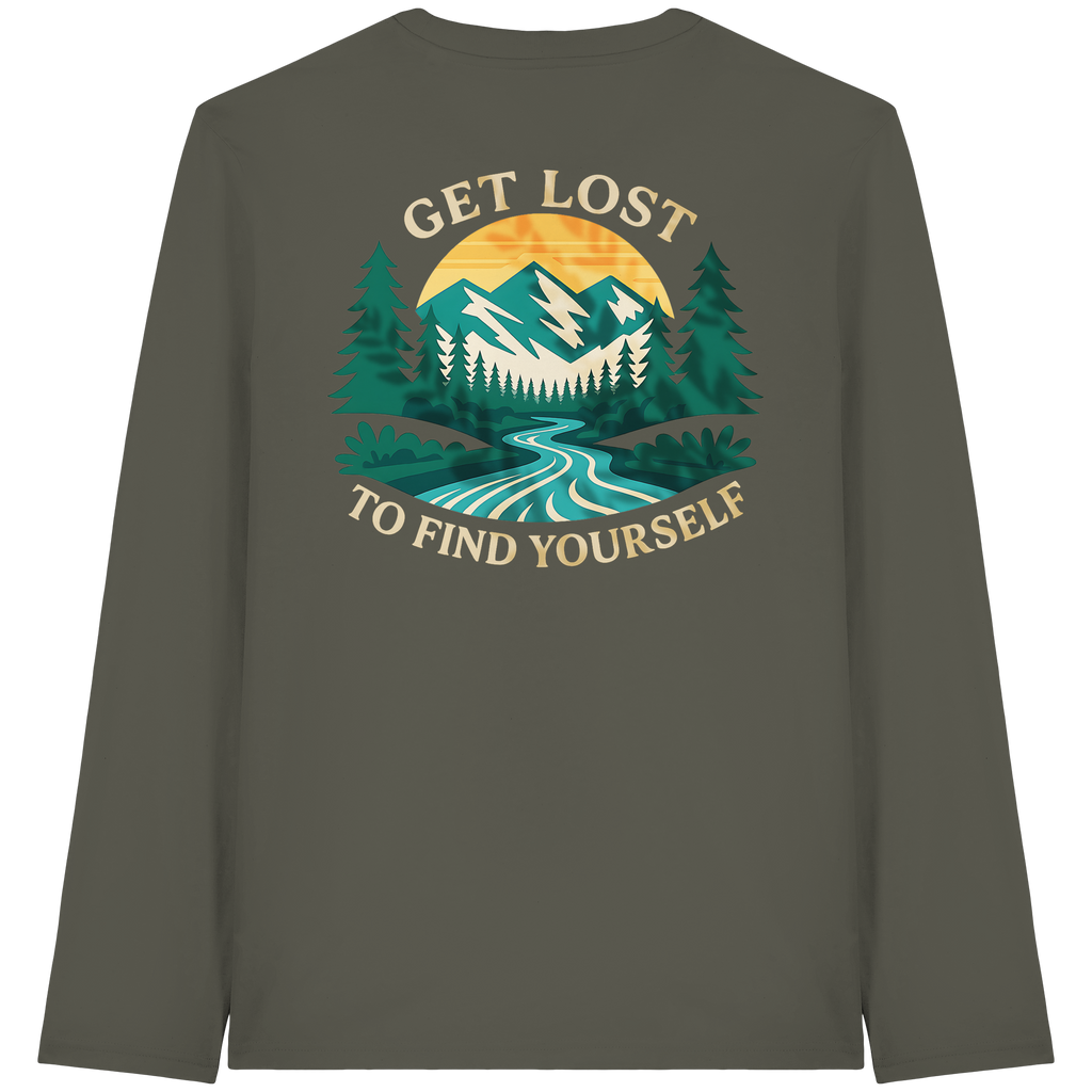 Get Lost to Find Yourself - Organic Longsleeve T-Shirt