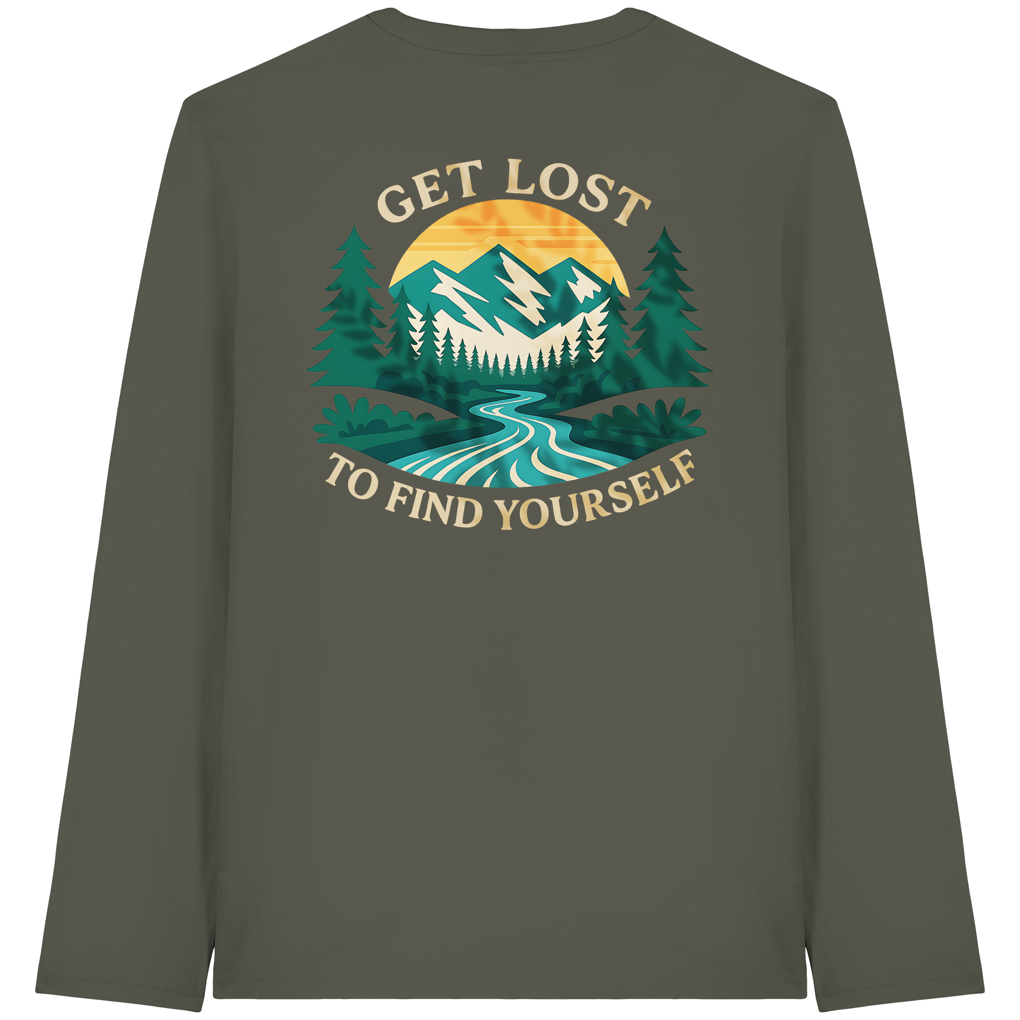 Get Lost to Find Yourself - Organic Longsleeve T-Shirt
