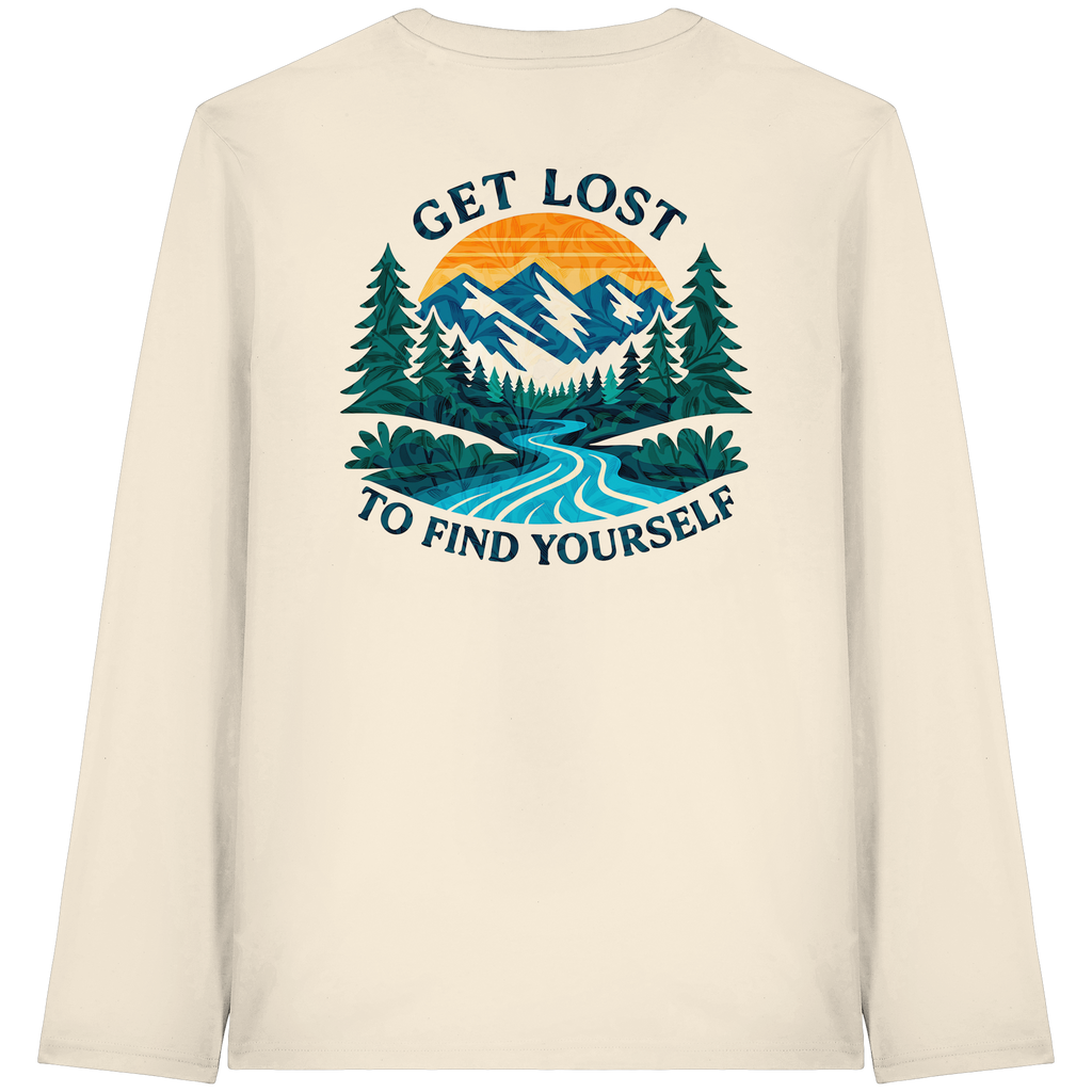 Get Lost to Find Yourself - Organic Longsleeve T-Shirt