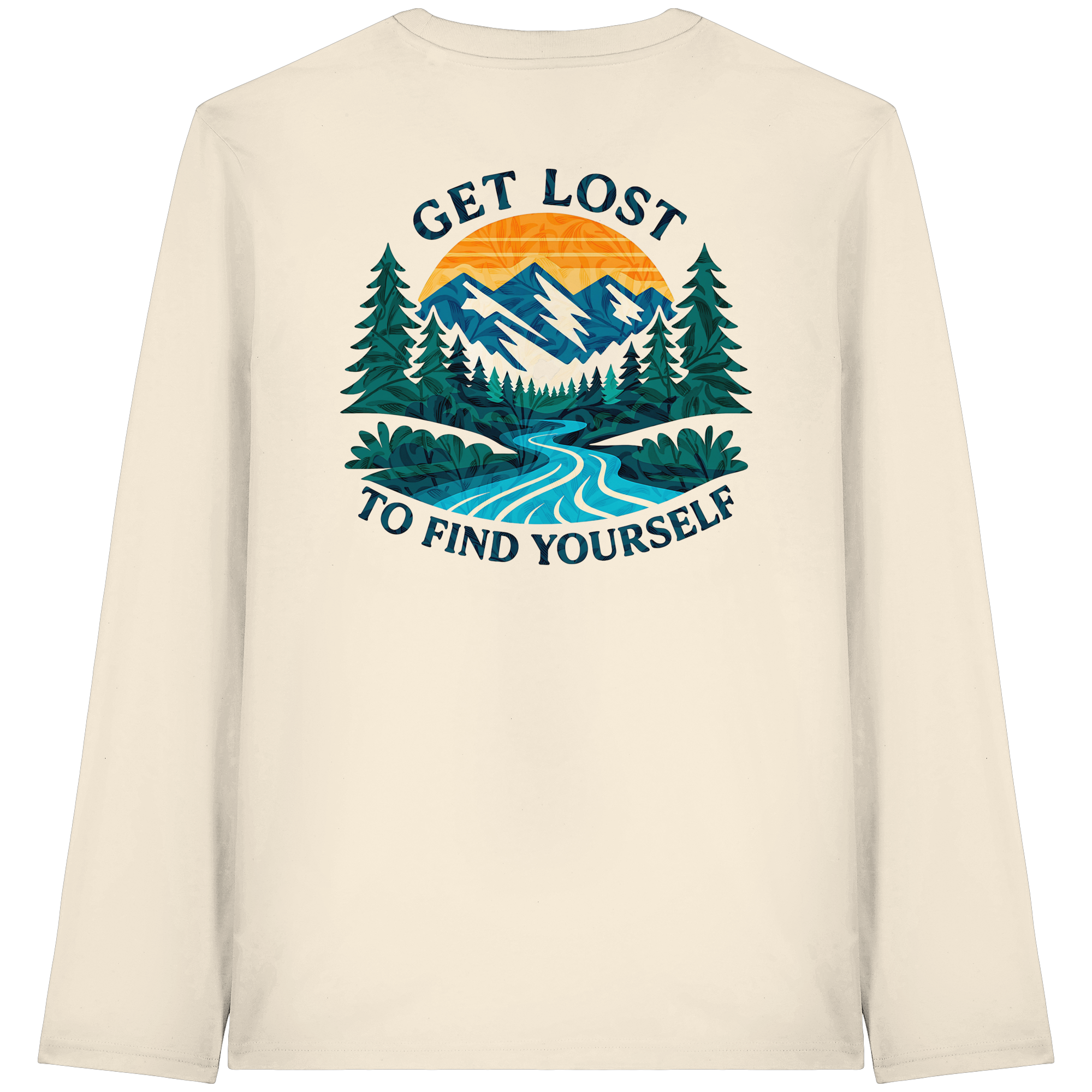 Get Lost to Find Yourself - Organic Longsleeve T-Shirt