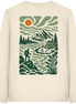 Camping & Hiking Apparel – Retro Wilderness Print - Organic Longsleeve T-Shirt