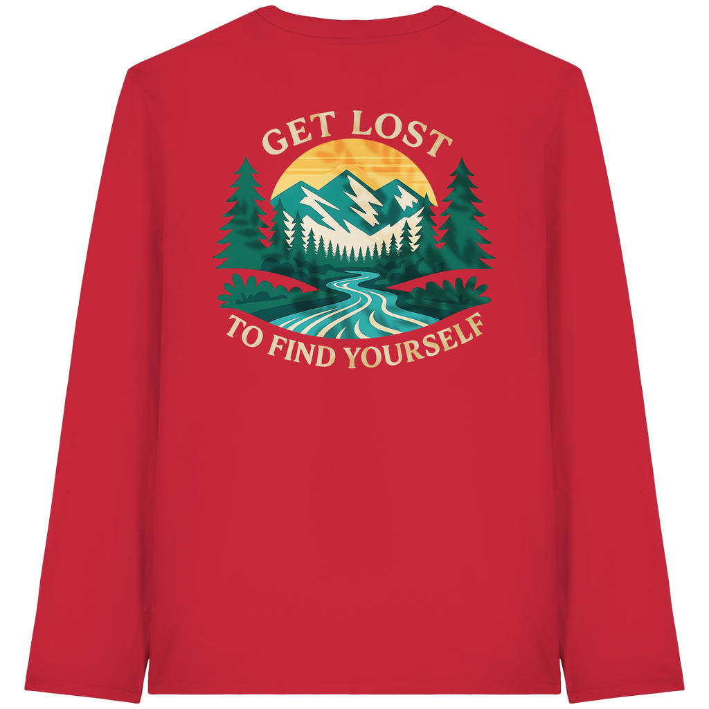 Get Lost to Find Yourself - Organic Longsleeve T-Shirt