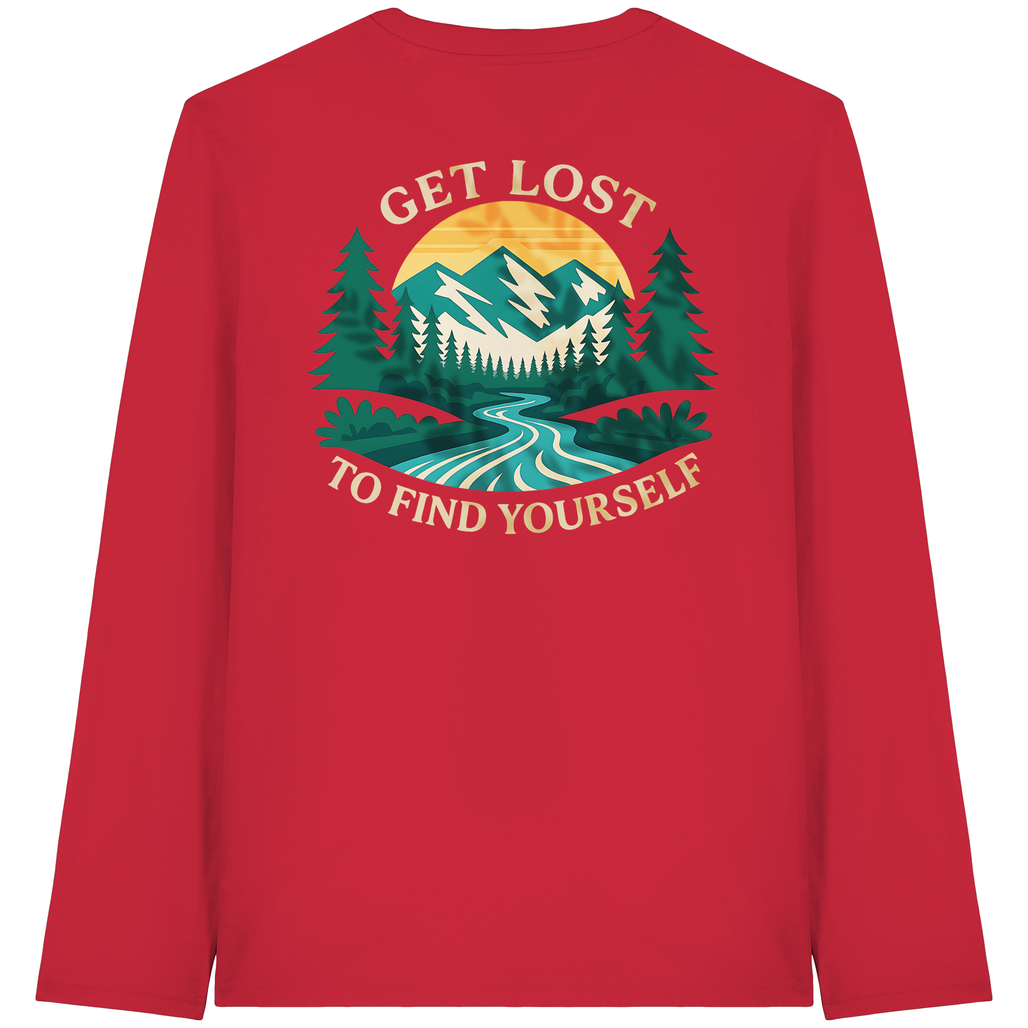 Get Lost to Find Yourself - Organic Longsleeve T-Shirt