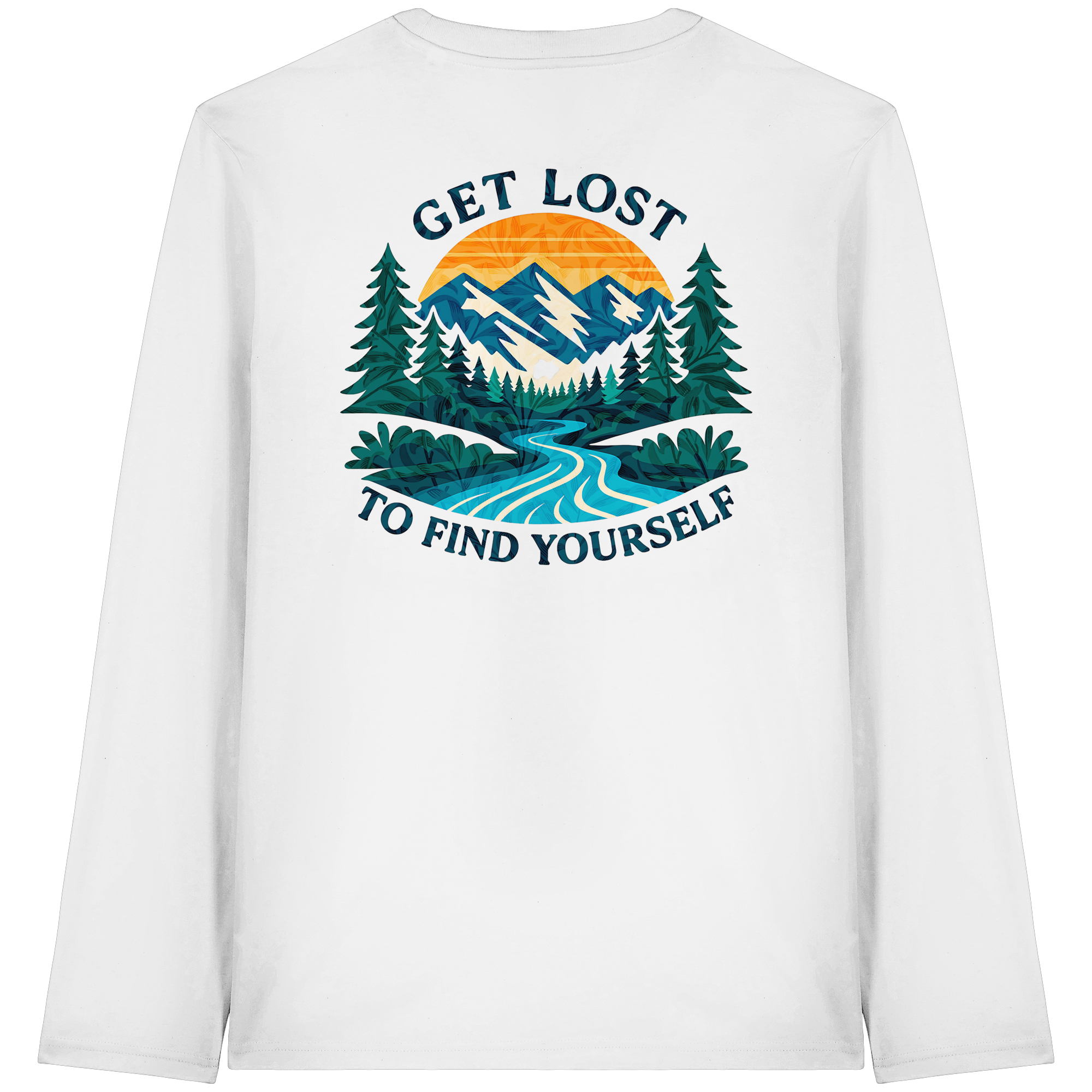 Get Lost to Find Yourself - Organic Longsleeve T-Shirt