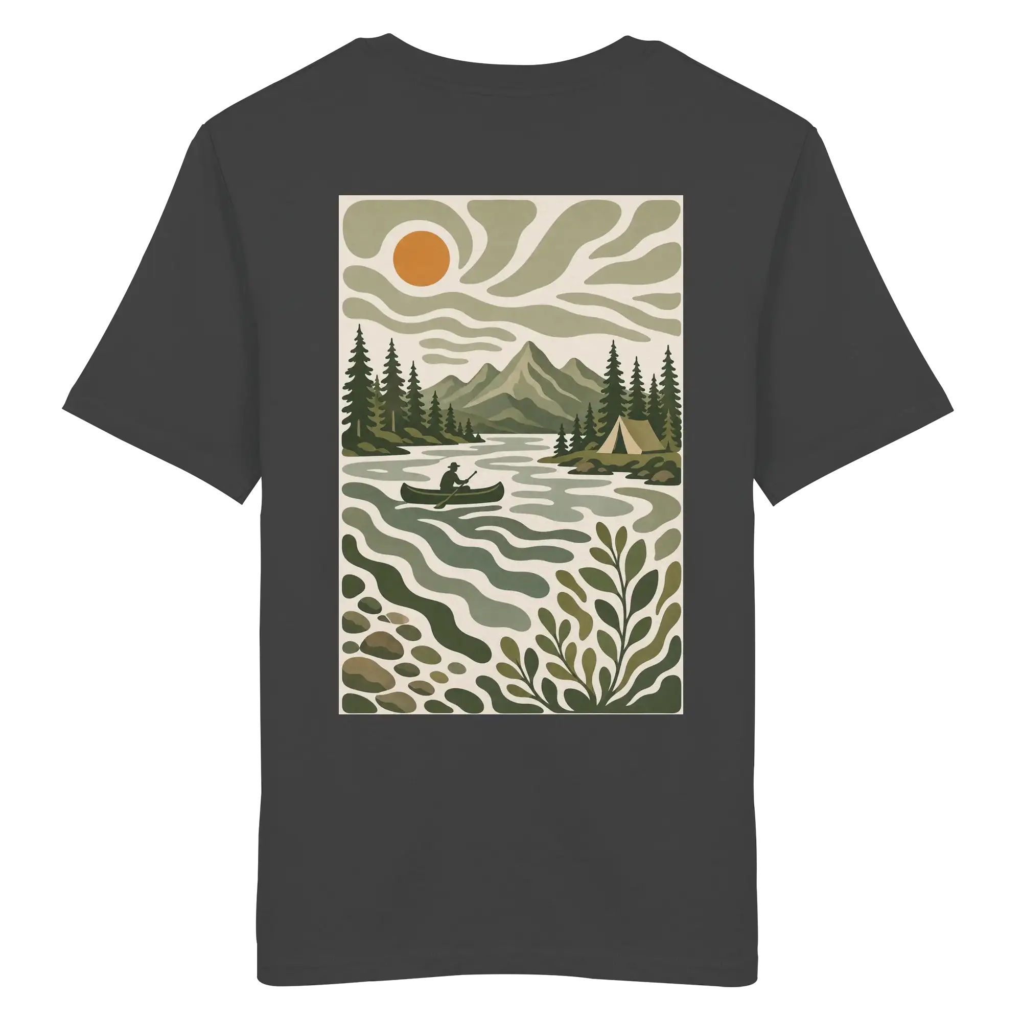 Canoe Camping Apparel – Quiet Morning on the Lake - Organic Shirt