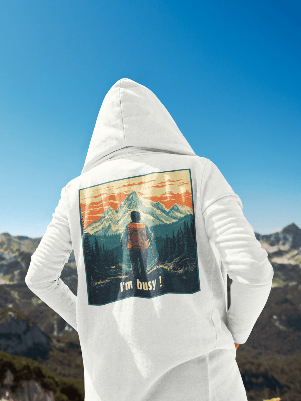 I'm Busy ! (2.0) - Organic Hoodie