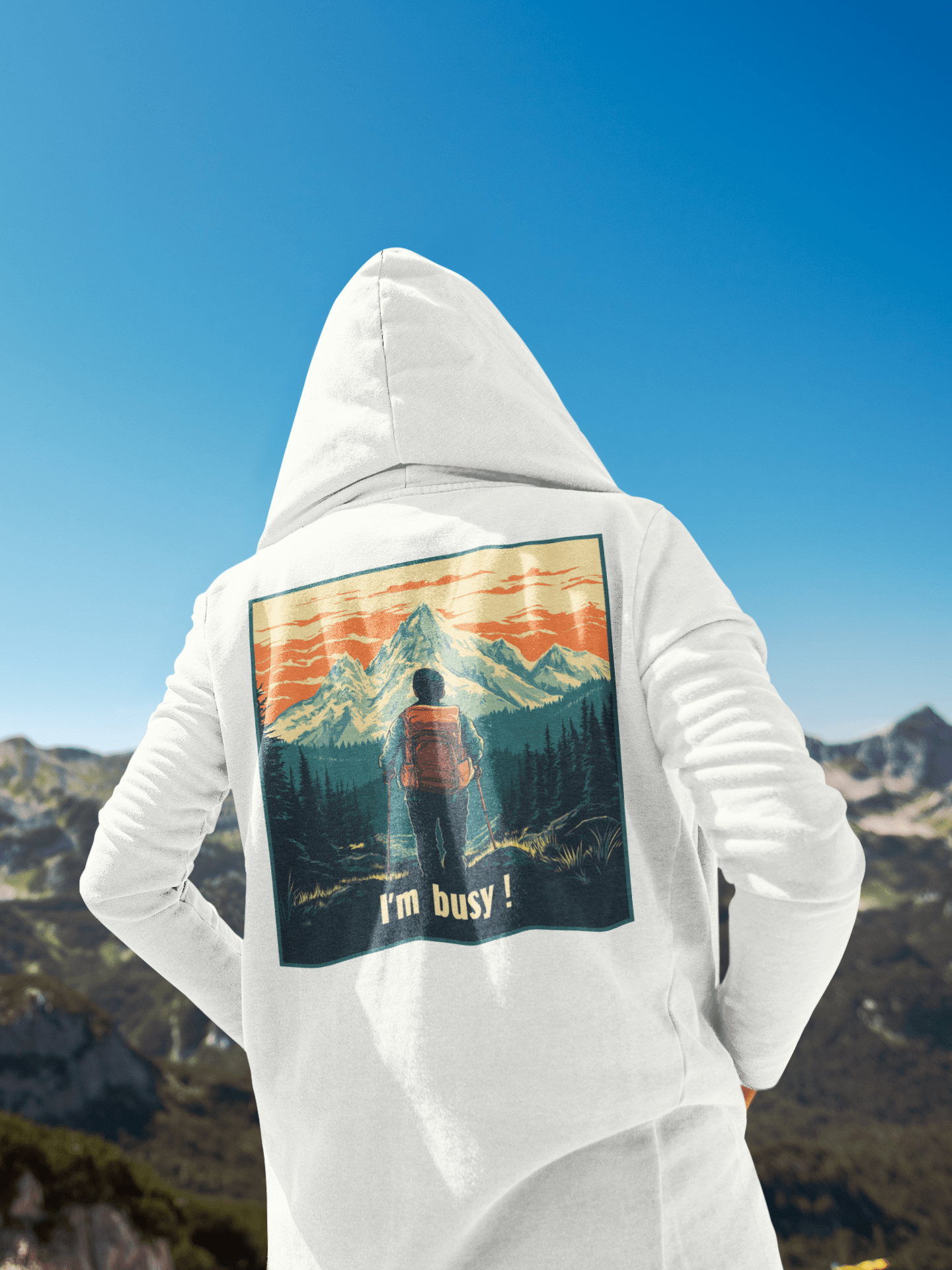 I'm Busy ! (2.0) - Organic Hoodie