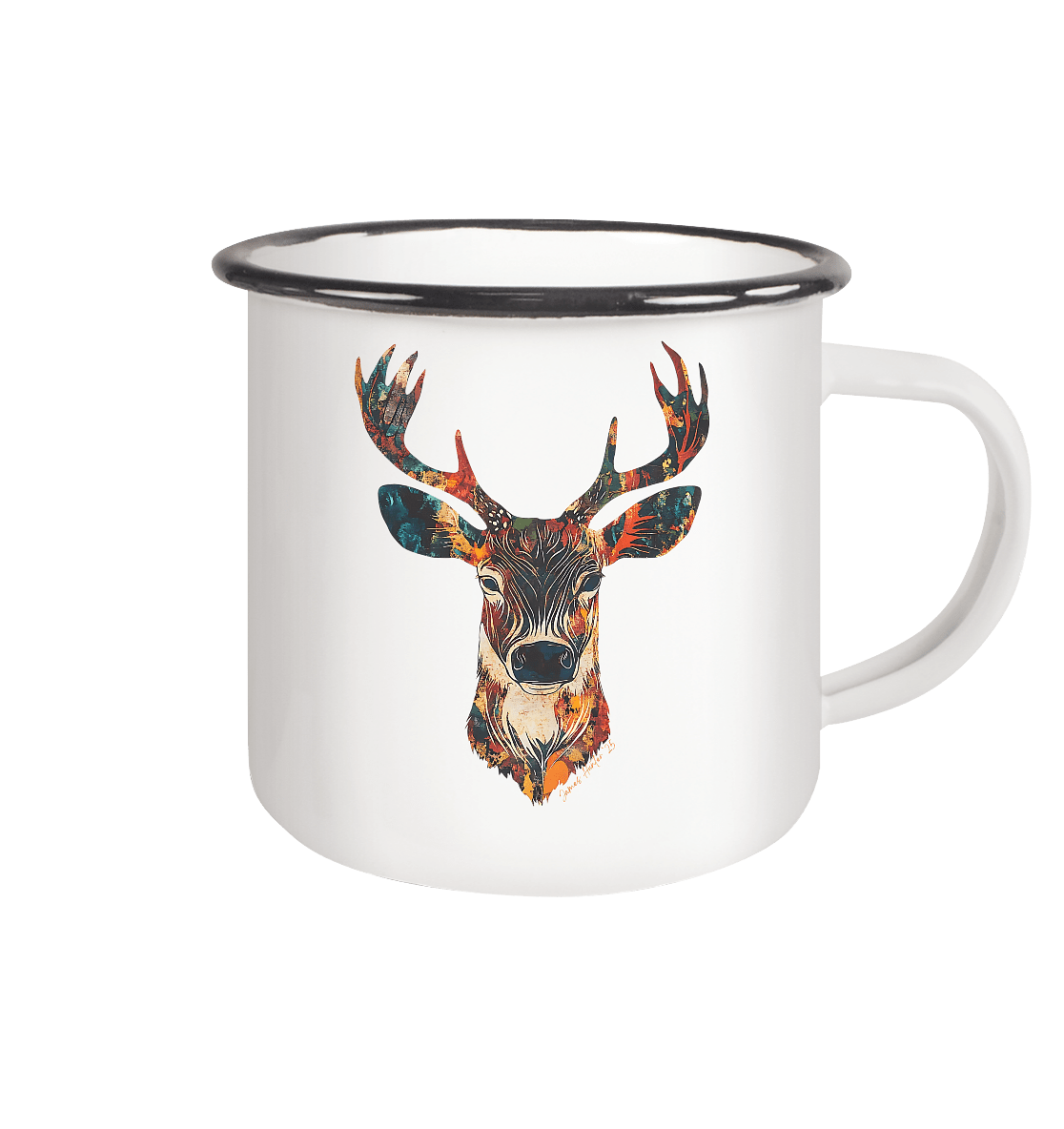 Big antlers, big attitude - Enamel Mug