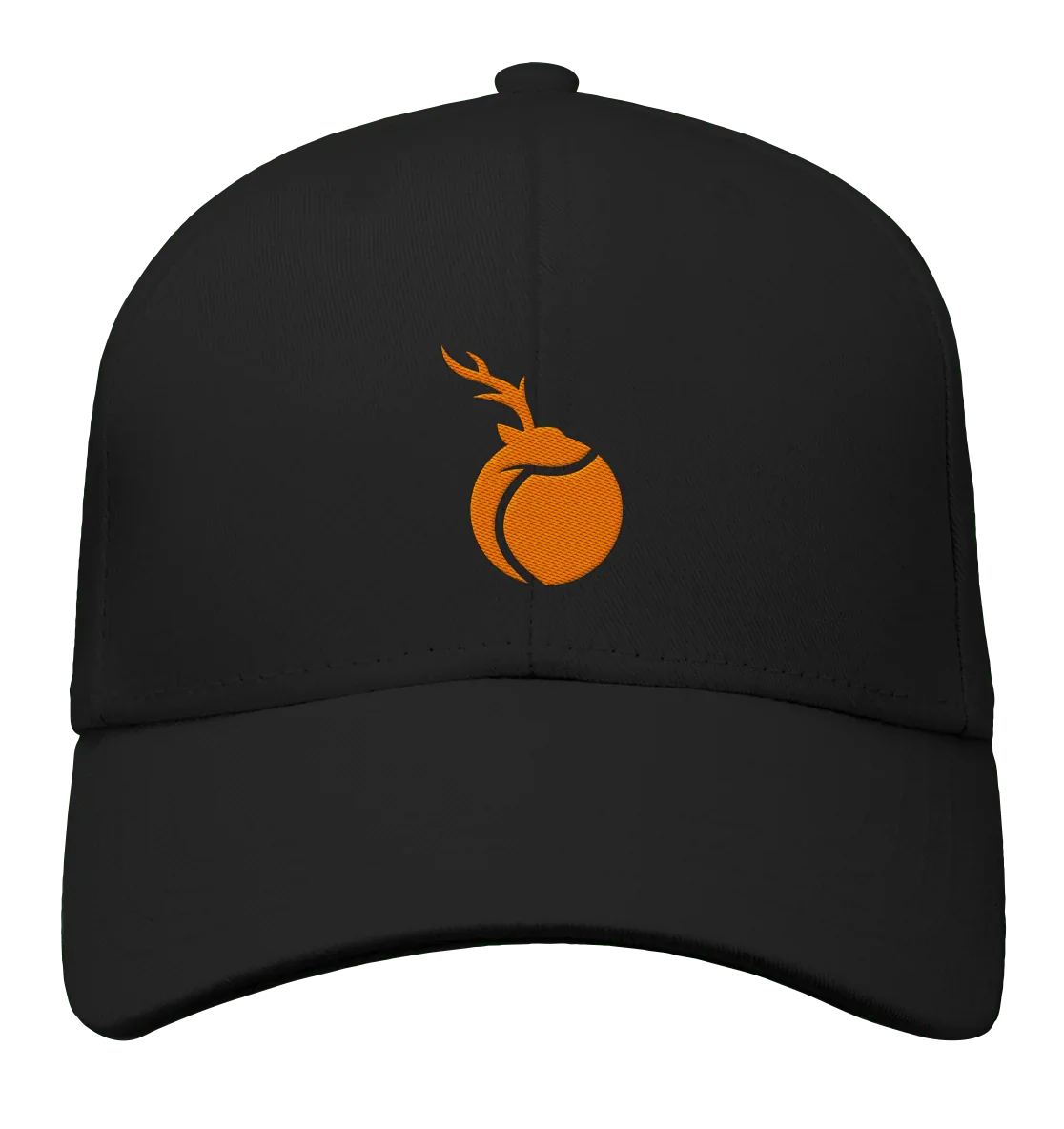 James Hunter Cap - Orange on Black - Organic Baseball Cap