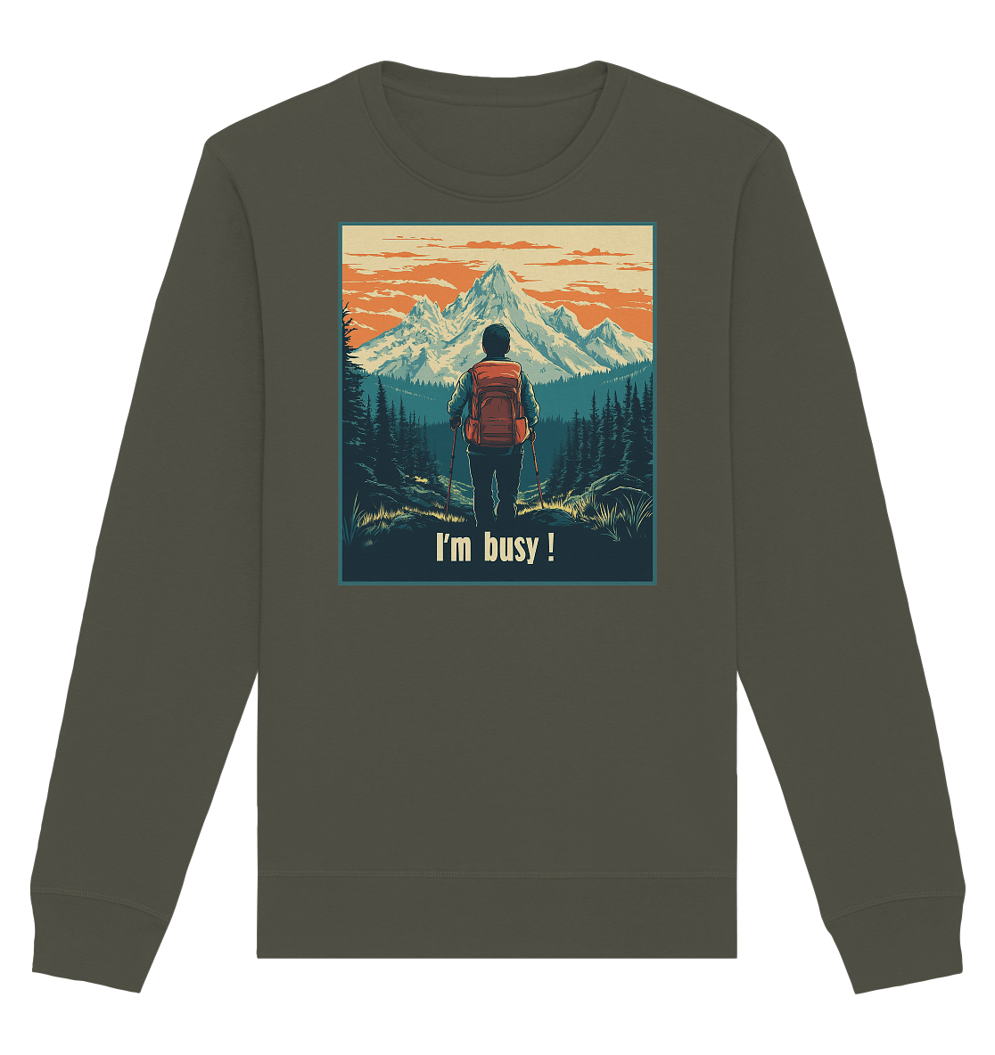 I'm Busy ! (2.0) - Organic Basic Unisex Sweatshirt
