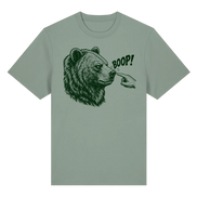 Funny Bear T-Shirt – BOOP! Brown Bear Line Art - Organic Heavy Shirt 215 g/m²