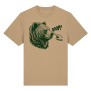 Funny Bear T-Shirt – BOOP! Brown Bear Line Art - Organic Heavy Shirt 215 g/m²